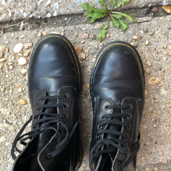 Dr. Martens Black Lace Up Combat Boots - Picture 16 of 16